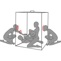 Secret Dome Kink Club Cabin Scandale Black & Red