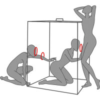 Secret Dome Kink Club Cabin Scandale Black & Red