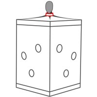 Secret Dome Kink Club Cabin Scandale Black & Red