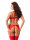 Amorable by Rimba - Halbschalen BH mit G-String, Strumpfhalter und Strümpfen Rot S - L