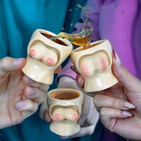 3er-Set Busen-Shotgläser Wackelspaß beim Trinken