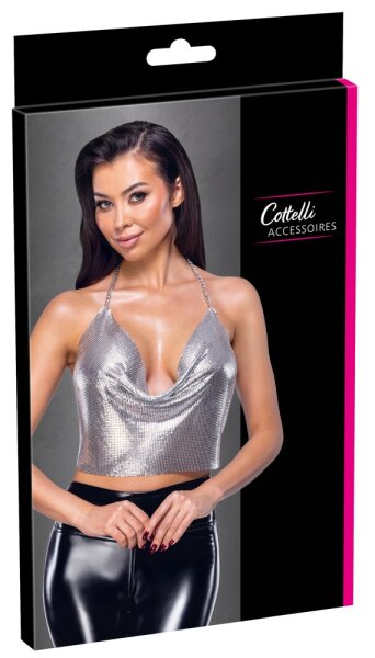 Cottelli Collection Top Metall silber