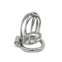 Kiotos Chastity Cage with Lock Silver Ø 4.5 cm