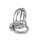 Kiotos Chastity Cage with Lock Silver Ø 4.5 cm