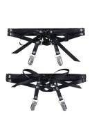 Sportsheets Lace Up Garter Straps Black One Size