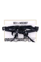 Sportsheets Lace Up Garter Straps Black One Size
