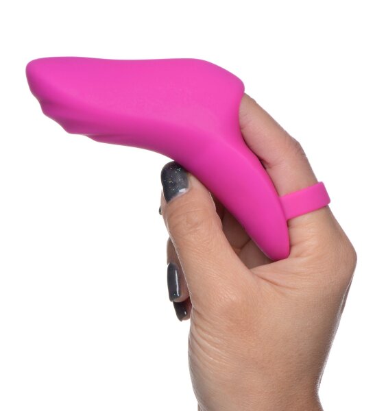 XR Brands Frisky Finger Bang Her Pro Finger Vibrator 12 cm Rosa