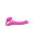 Strap-On-Me flexible strap-on vibrator with remote control pink 18 cm