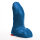 Fuck & Fist Buri M Dildo Blau 19 cm Ø 7,5 cm