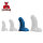 Fuck & Fist Buri L Dildo Blau 22,5 cm Ø 9 cm