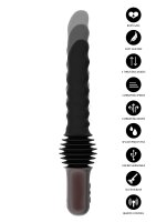 Hidden Desire Anal Power Thrusting Vibrator 37 cm  ø 5 cm Black