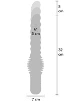 Hidden Desire Anal Power Thrusting Vibrator 37 cm  ø 5 cm Black