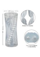 CalExotics doppelgerippte Kammern XL 24,25 cm Transparent