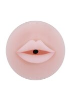 Hidden Desire Vibrating Stroker Mouth 18 cm Beige