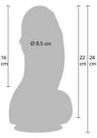 Hidden Desire Fat Boys Dildo PVC 22 cm Black