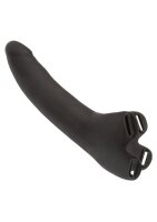 CalExotics Silikon Strap-on Dildo mit Kopfband Schwarz 14 cm