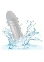 CalExotics Liquid Silicone Adonis Penishülle mit Verlängerung Transparent Ø 3,25 cm