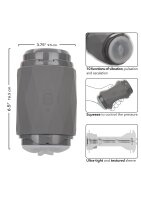 CalExotics Vibro Squeeze Pussy 16,5 cm Schwarz