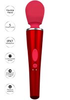 Caresse Compact Wand Massager 25 cm Rot
