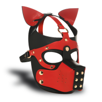 XR Brands Hound Hood with Muzzle Black/Red