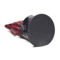 XR Brands Dragon Tongue Silicone Dildo Red/Black