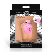 XR Brands Pussification Vulva Chastity Cage Pink