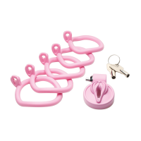 XR Brands Pussification Vulva Chastity Cage Pink