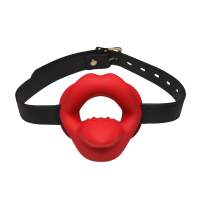 XR Brands Sissy Vibrating Mouth Gag Red