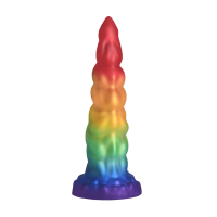 XR Brands Magic Rider Unicorn Silicone Dildo Rainbow 17,3 cm