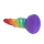 XR Brands Magic Rider Unicorn Silicone Dildo Rainbow 17,3 cm