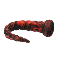 XR Brands Stinger Silicone Dildo Red/Black 13,9 cm