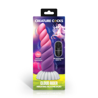 XR Brands Cloud Rider Vibrating Unicorn Silicone Dildo...