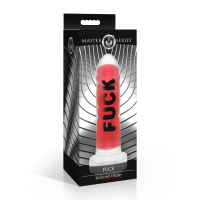 XR Brands FUCK Silicone Dildo Red 18,5 cm