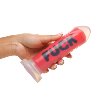 XR Brands FUCK Silicone Dildo Red 18,5 cm