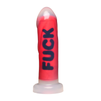 XR Brands FUCK Silicone Dildo Red 18,5 cm