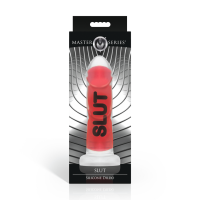 XR Brands SLUT Silicone Dildo Red 18,5 cm