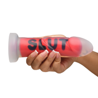 XR Brands SLUT Silicone Dildo Red 18,5 cm