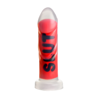 XR Brands SLUT Silicone Dildo Red 18,5 cm