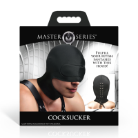 XR Brands Cocksucker Hood with Open Mouth Black