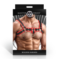 XR Brands Bulldog Harness Red