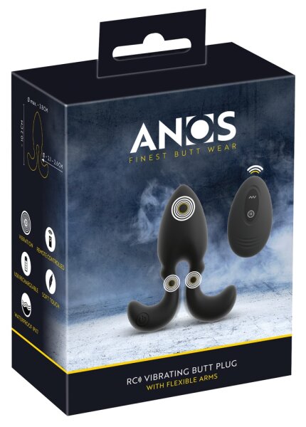 ANOS RC Vibrating Butt Plug with Flexible Arms