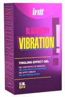 intt Vibration Blackberry! Stimulierendes Gel mit Brombeer-Geschmack 15 ml