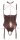 Abierta Fina Shelf Bra Body brownish S