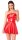 Noir Minikleid im Wetlook Rot S