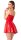 Noir Minikleid im Wetlook Rot S