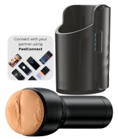 Kiiroo Feel Victoria Kombi-Masturbator Beige 22 cm