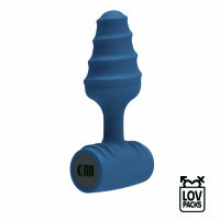 LOV Packs Intense Vibrating Butt Plug Mini Dunkelblau