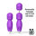 LOV Packs Love Massager Bullet Mini Wand Travel Size Lila