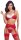 Cottelli Collection 3-Piece Christmas Set with Bra, Thong and Suspender Belt Multicolor S-M