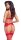 Cottelli Collection 3-Piece Christmas Set with Bra, Thong and Suspender Belt Multicolor S-M
